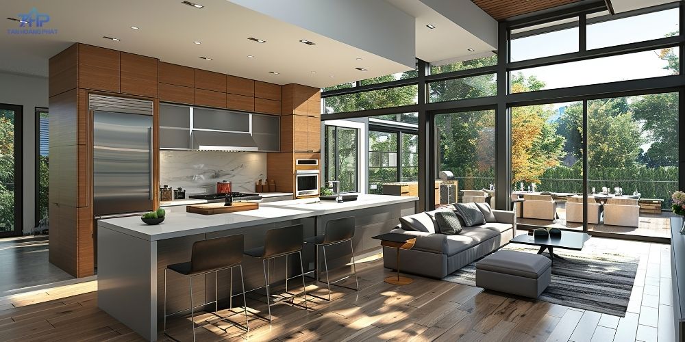 Bố trí có đảo bếp/quầy bar