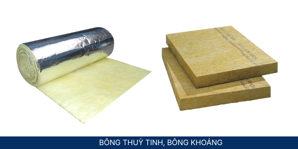 Bông cách nhiệt: Bông thuỷ tinh, bông khoáng
