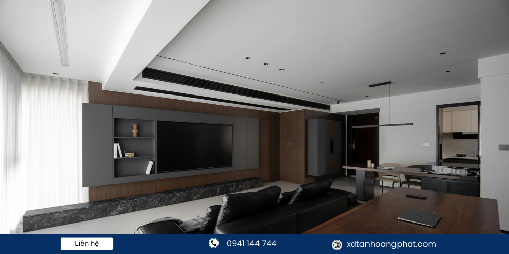 Phòng khách trần thấp