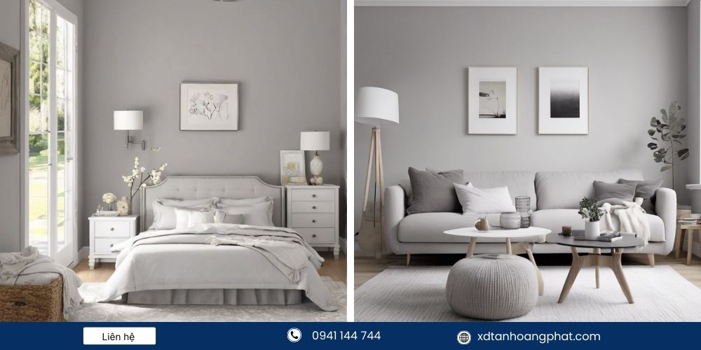 Sơn chống nóng màu ghi nhạt