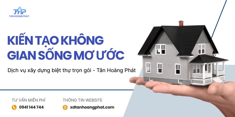 Xây dựng biệt thự trọn gói Tân Hoàng Phát Cons