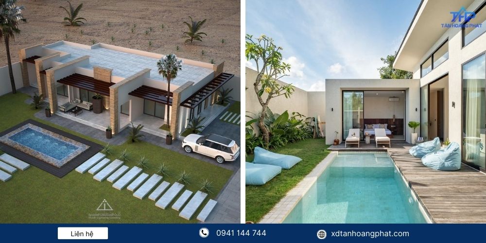 Nhà cấp 4 có hồ bơi