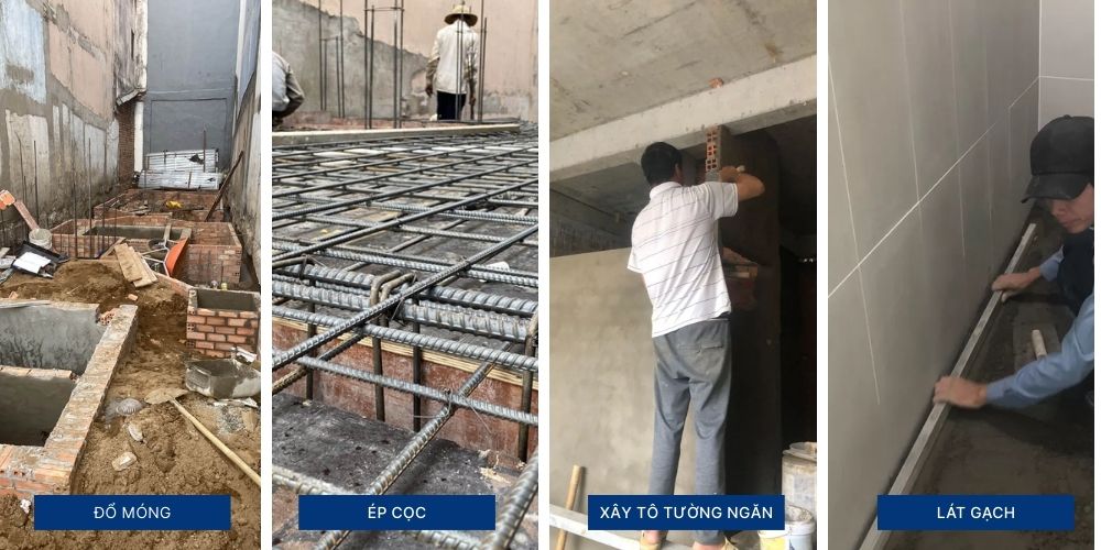 Tân Hoàng Phát triển khai xây dựng nhà phố trọn gói theo quy trình bài bản