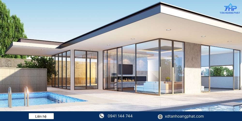 Biệt thự hiện đại 1 tầng