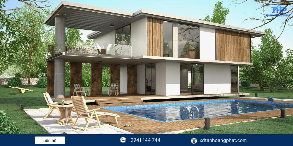 Biệt thự hiện đại 2 tầng