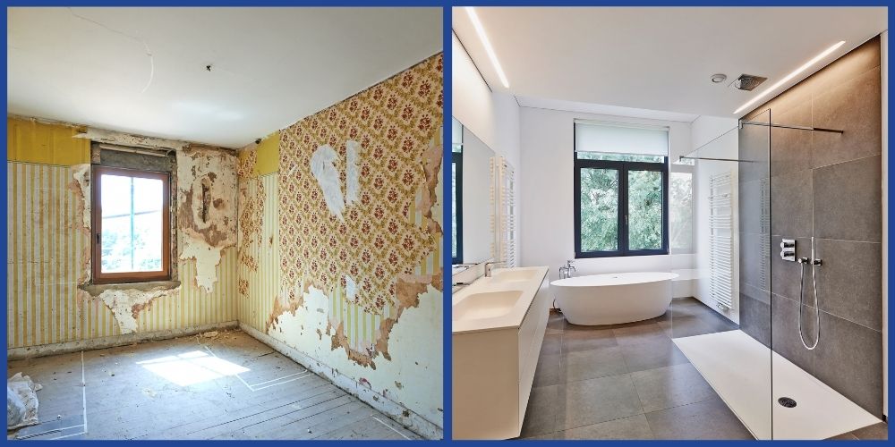 Nhà vệ sinh trước và sau khi cải tạo