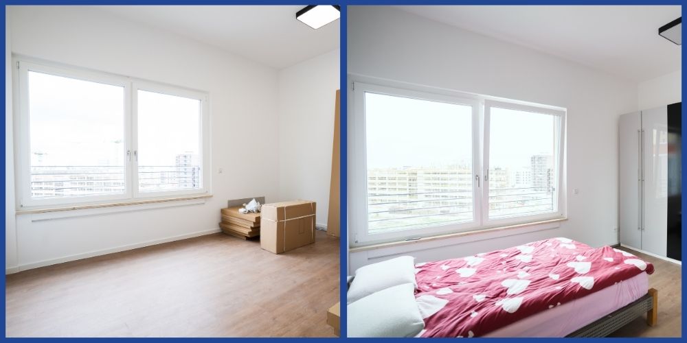 Phòng ngủ trước và sau khi cải tạo