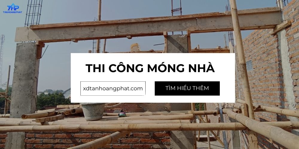 Thi công móng nhà